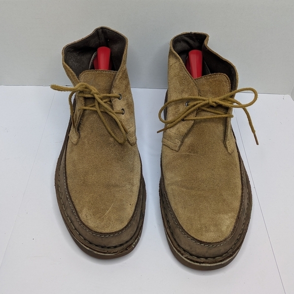 Clarks Bushacre Rand Suede Desert Chukka Boots 11 Men - Picture 4 of 7